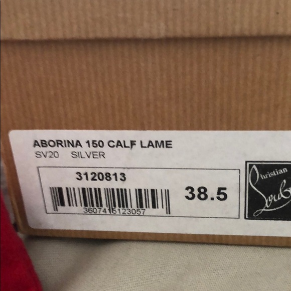 Christian Louboutin Silver Heels - Picture 5 of 7